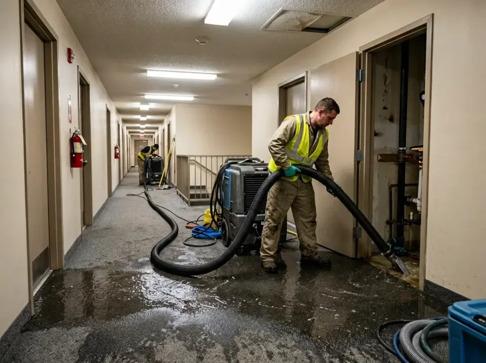multi-unit-apartment-hallway-f-005 — frequently asked questions, Emergency Burst Pipe Water Extraction & Removal in Saylorvi…